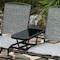 Gardenised Two Person Outdoor Double Swing Glider Chair Set with Center Tempered Glass Table QI004528 - alternate 6